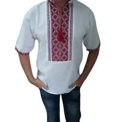 Men’s hand-embroidered vyshyvanka. Paseka