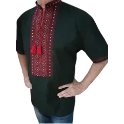 Men’s hand-embroidered vyshyvanka. Petro
