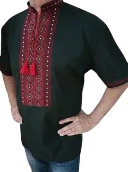 Men’s hand-embroidered vyshyvanka. Petro