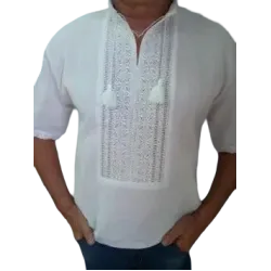 Men’s hand-embroidered vyshyvanka. Sviatkova