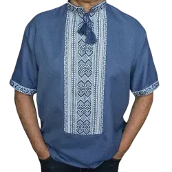 Men’s hand-embroidered vyshyvanka. Nebo