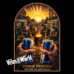 Camiseta El sol de Ucrania se levanta sobre el Donbas