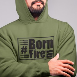 Bluza z kapturem Born in Fire