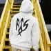 Hoodie mit Dreizack in Runenform