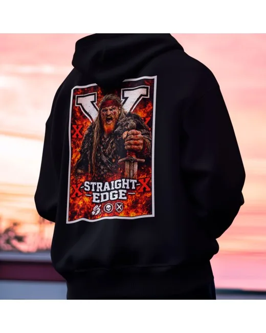 Hoodie Straight Edge Fireborn von Veles World