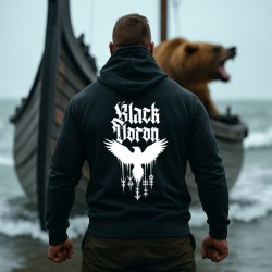 Hettegenser Svart ravn
