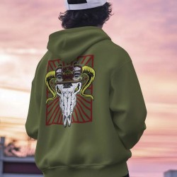 Hoodie avec imprime Anti terror