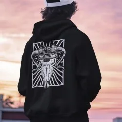 Hoodie avec imprime Anti terror