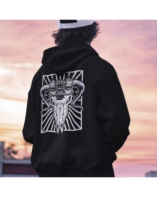 Hoodie with Anti terror print