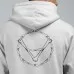 Hoodie mit dem Print des Gottes Veles