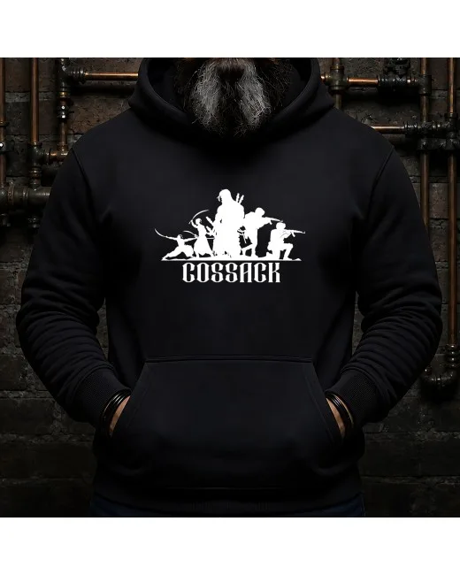 Sudadera con capucha con estampado Ejercito zaporogo, cosaco