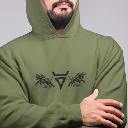Buy a warm Slavic hoodie with God Veles