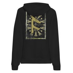 Hoodie avec imprime Rune Fehu