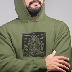 Buy a warm hoodie with the god Veles