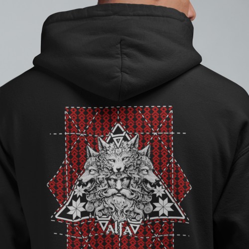 Hoodie mit dem Gott Veles Hoodie mit dem Gott Veles