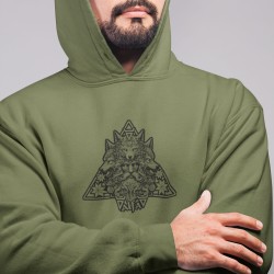 Buy a warm hoodie with the god Veles