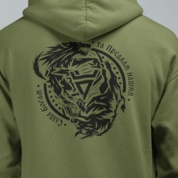 Buy a warm Slavic hoodie with God Veles