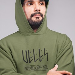 Buy a warm Slavic hoodie with God Veles