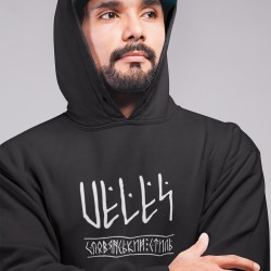 Buy a warm Slavic hoodie with God Veles