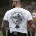 T shirt Fenrir avec runes et Valknut T shirt Fenrir avec runes et Valknut