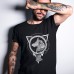 T shirt Fenrir avec runes et Valknut T shirt Fenrir avec runes et Valknut