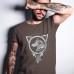 T shirt Fenrir avec runes et Valknut T shirt Fenrir avec runes et Valknut