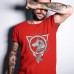 T shirt Fenrir avec runes et Valknut T shirt Fenrir avec runes et Valknut