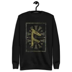 Sweatshirt avec imprime Rune Fehu