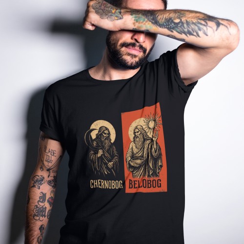T-skjorte Belobog et Tchernobog T-skjorte Belobog et Tchernobog