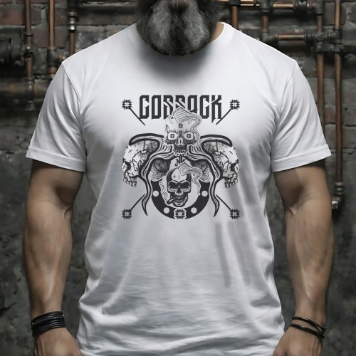 Buy a t-shirt with a Cossack skull Buy a t-shirt with a Cossack skull