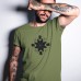 T-Shirt Slovianskyi kompas mit Alatyr