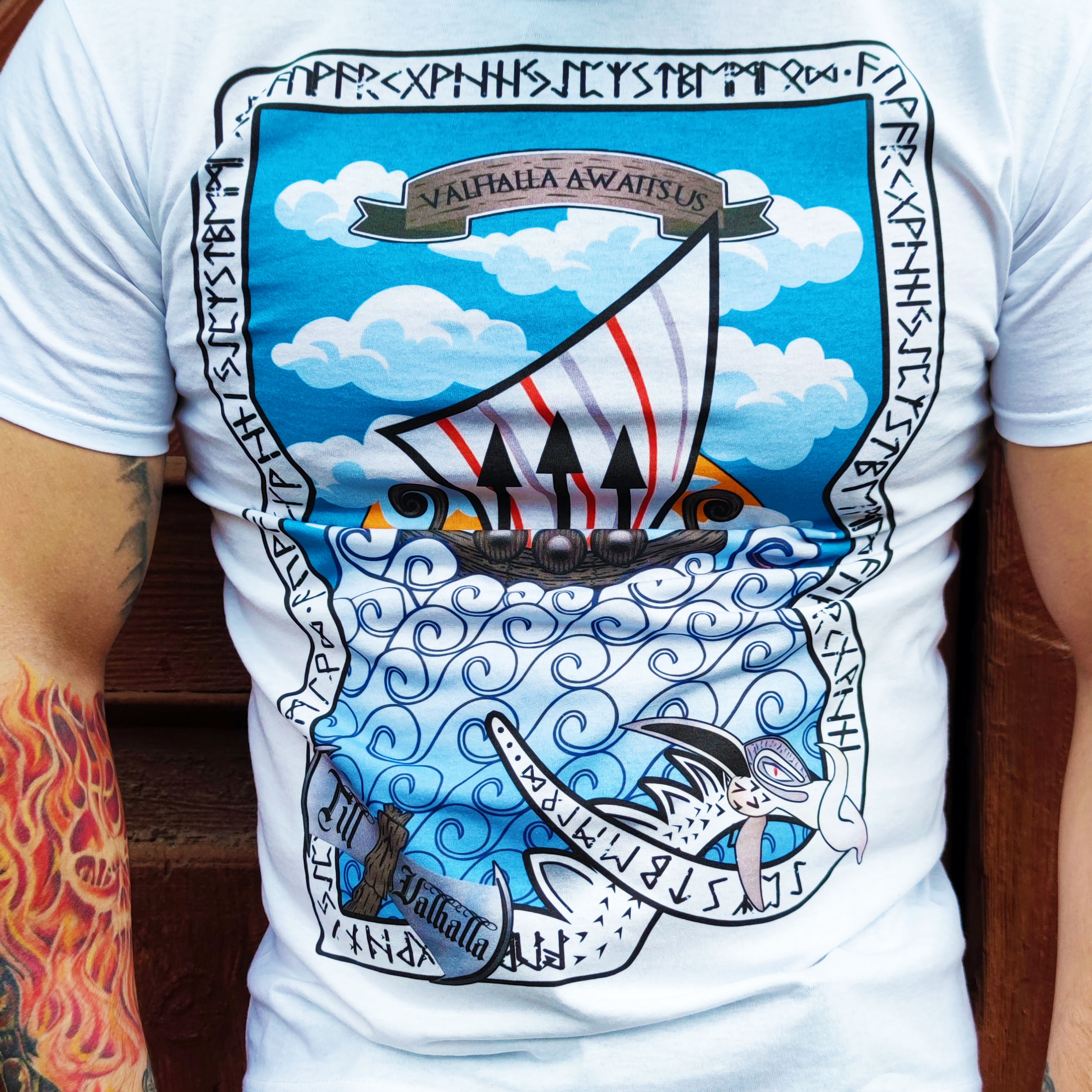 T-shirt "Valhalla awaits us"